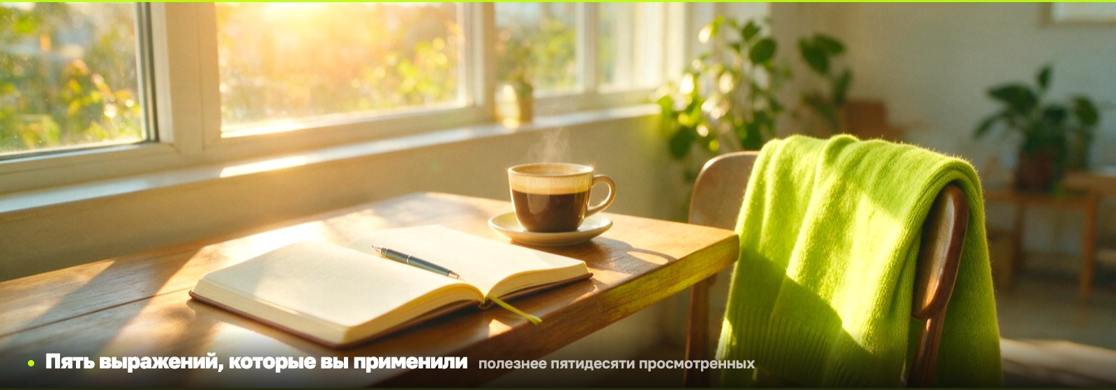 Пять выражений, которые вы применили, полезнее пятидесяти просмотренных